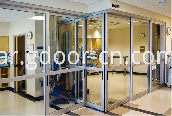 Anti-bacterial Hermetic Operating Room Automatic Sliding Glass Doors